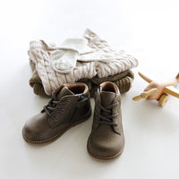 Leather Boot - Olive Childrens Footwear from Jamie Kay Australia