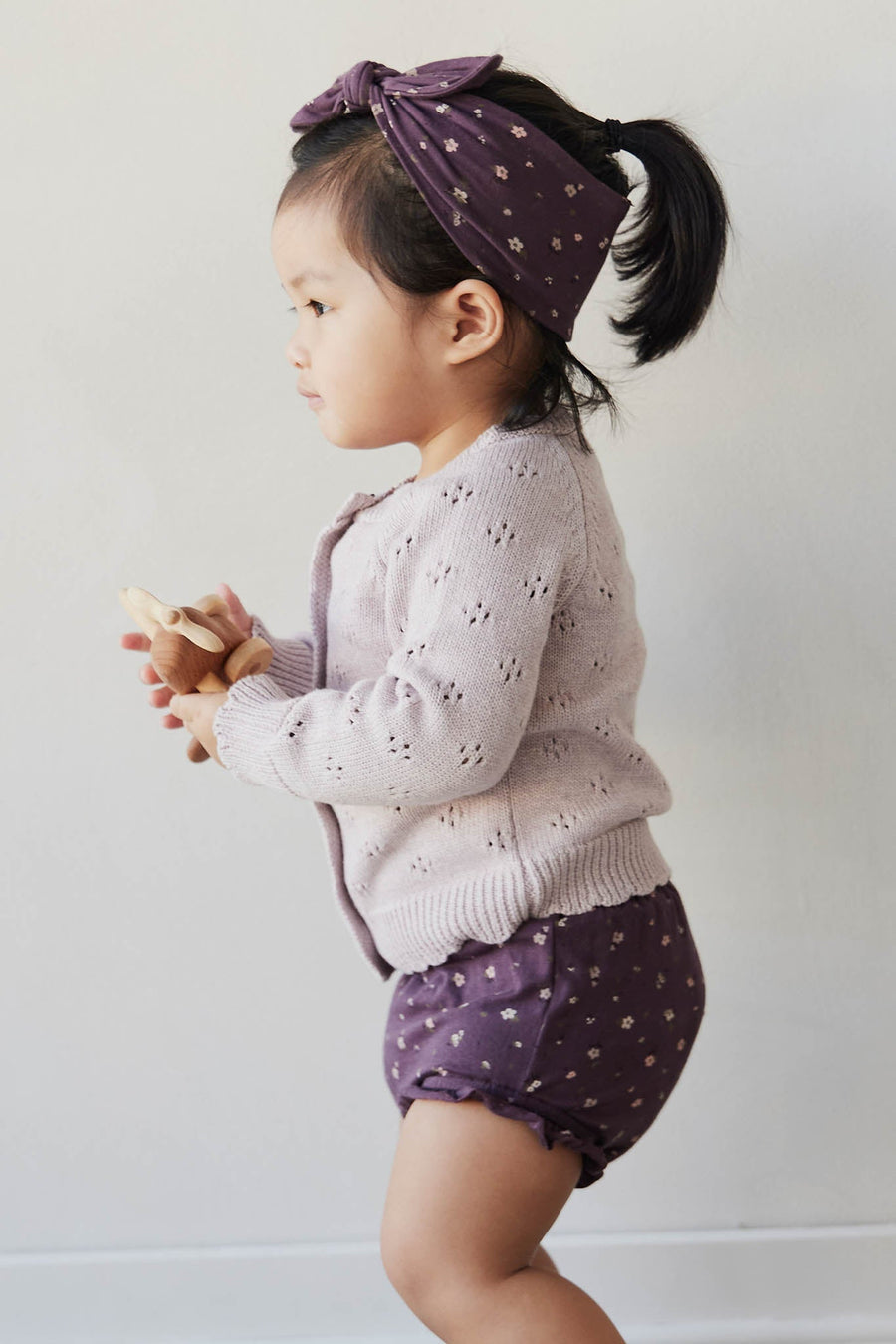 Organic Cotton Frill Bloomer - Goldie Huckleberry Sparse Childrens Bloomer from Jamie Kay Australia