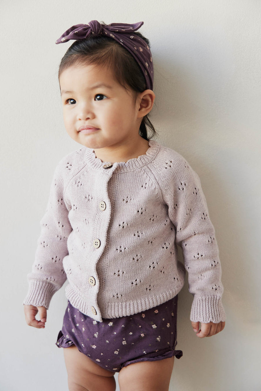 Organic Cotton Frill Bloomer - Goldie Huckleberry Sparse Childrens Bloomer from Jamie Kay Australia