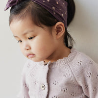 Organic Cotton Headband - Goldie Huckleberry Sparse Childrens Headband from Jamie Kay Australia