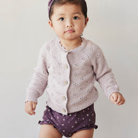 Organic Cotton Frill Bloomer - Goldie Huckleberry Sparse Childrens Bloomer from Jamie Kay Australia