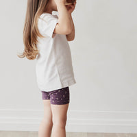 Organic Cotton Everyday Bike Short - Goldie Huckleberry Sparse Childrens Short from Jamie Kay Australia