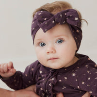 Organic Cotton Headband - Goldie Huckleberry Sparse Childrens Headband from Jamie Kay Australia