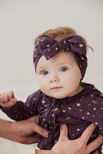 Organic Cotton Headband - Goldie Huckleberry Sparse Childrens Headband from Jamie Kay Australia