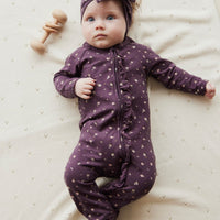 Organic Cotton Melanie Onepiece - Goldie Huckleberry Sparse Childrens Onepiece from Jamie Kay Australia