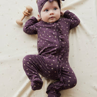 Organic Cotton Melanie Onepiece - Goldie Huckleberry Sparse Childrens Onepiece from Jamie Kay Australia