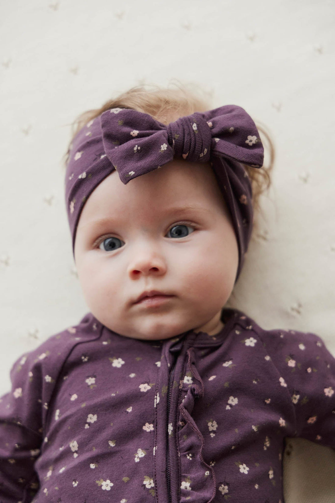 Organic Cotton Headband - Goldie Huckleberry Sparse Childrens Headband from Jamie Kay Australia