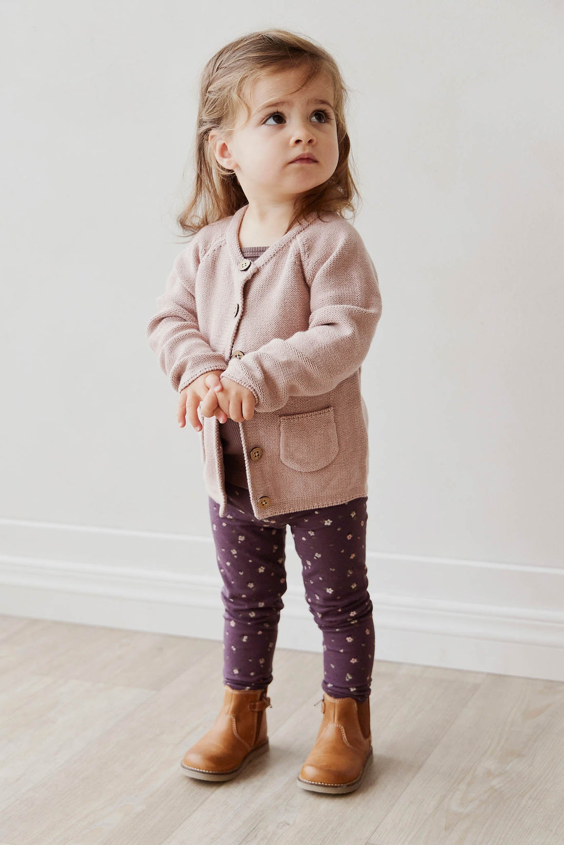 Organic Cotton Legging - Goldie Huckleberry Sparse Childrens Legging from Jamie Kay Australia