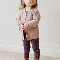 Organic Cotton Legging - Goldie Huckleberry Sparse Childrens Legging from Jamie Kay Australia