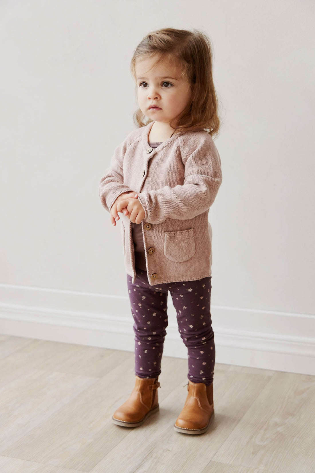 Organic Cotton Legging - Goldie Huckleberry Sparse Childrens Legging from Jamie Kay Australia