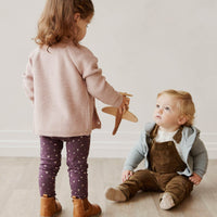 Organic Cotton Legging - Goldie Huckleberry Sparse Childrens Legging from Jamie Kay Australia