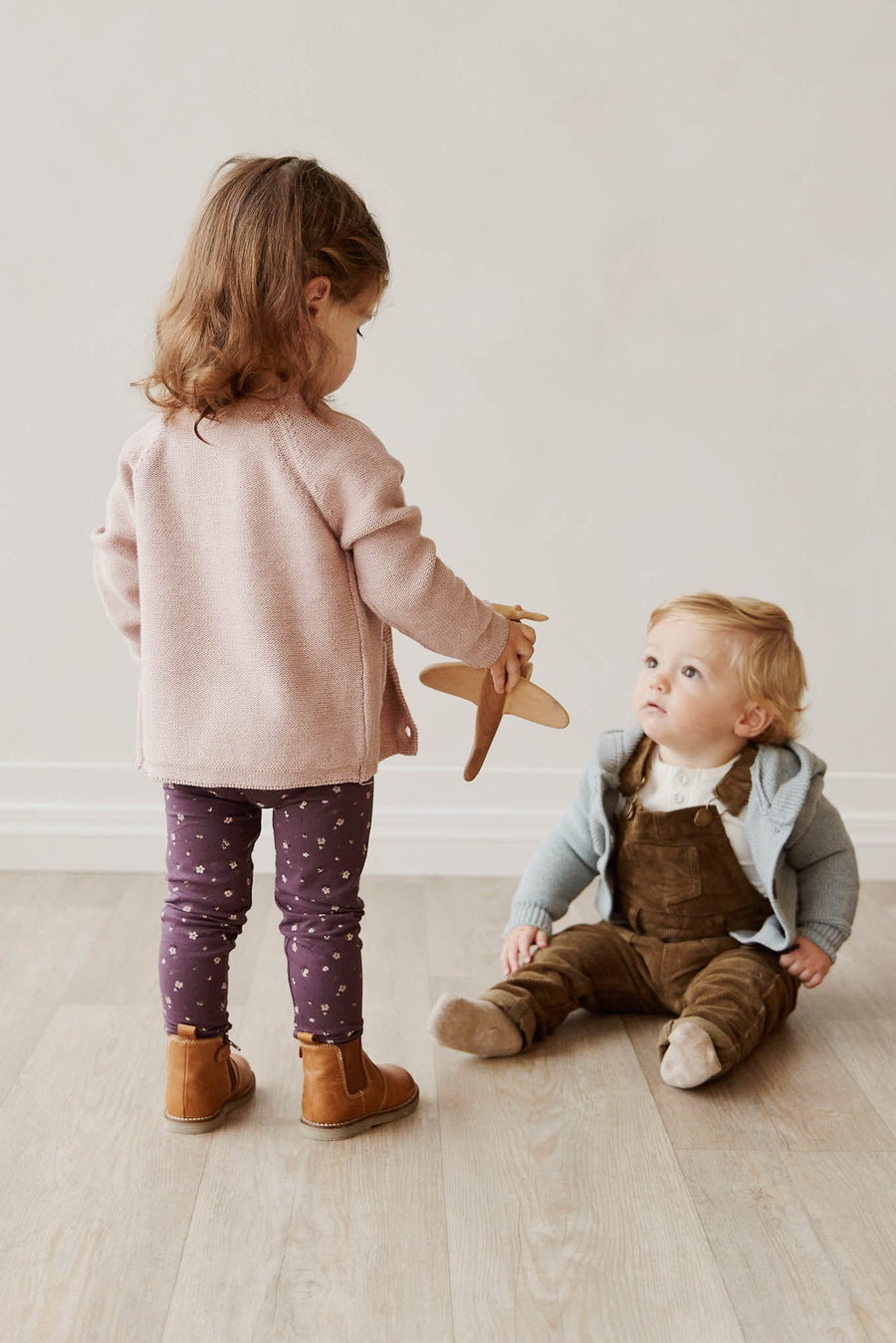 Organic Cotton Legging - Goldie Huckleberry Sparse Childrens Legging from Jamie Kay Australia