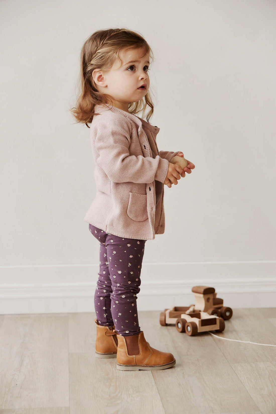 Organic Cotton Legging - Goldie Huckleberry Sparse Childrens Legging from Jamie Kay Australia