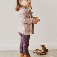 Organic Cotton Legging - Goldie Huckleberry Sparse Childrens Legging from Jamie Kay Australia