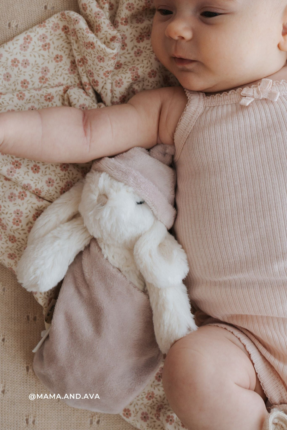 Snuggle Bunnies - Sleeping Penelope  - Blush Childrens Toy from Jamie Kay Australia