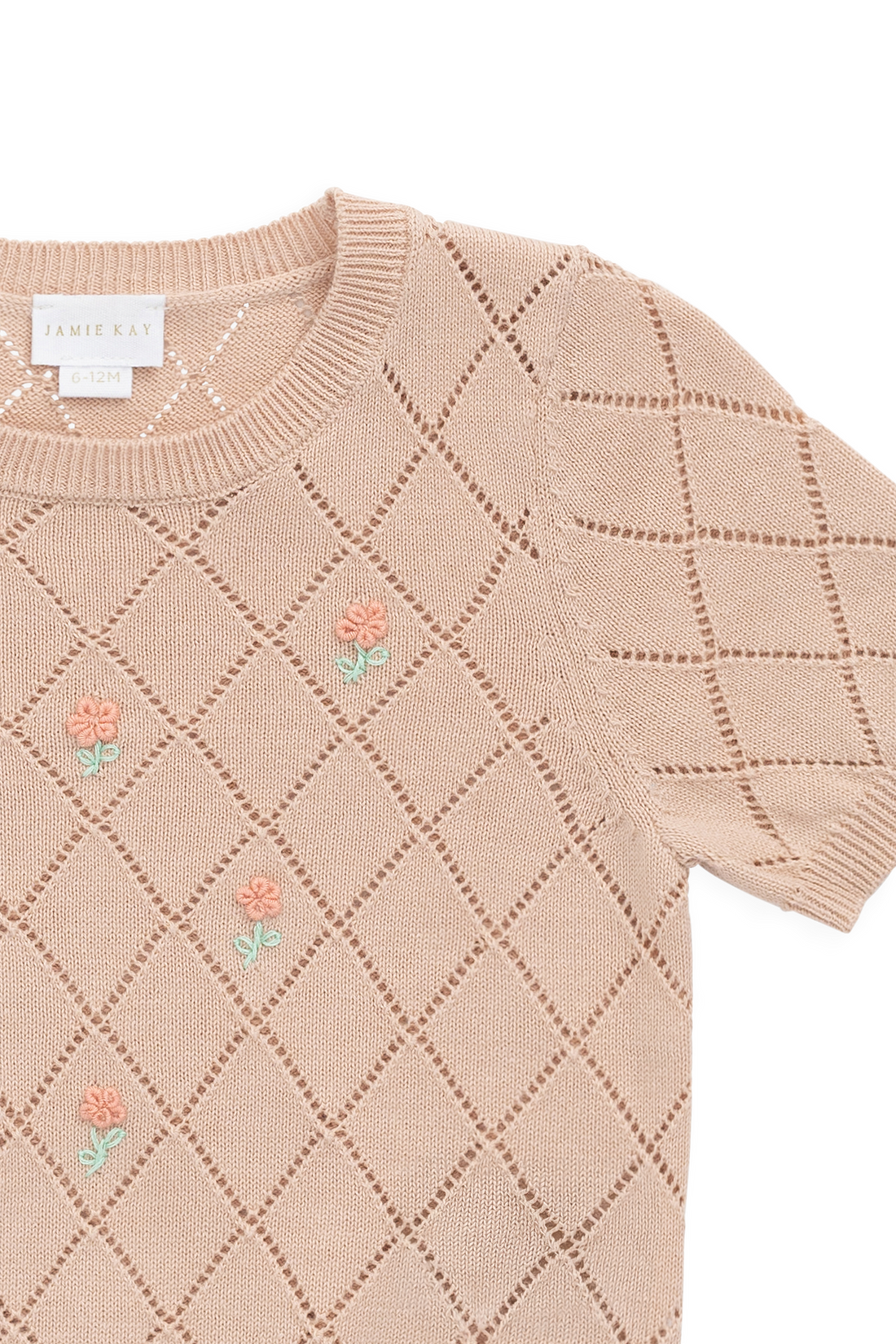 Alexandra Top - Rose Mist Alexandra Flower Childrens Top from Jamie Kay Australia