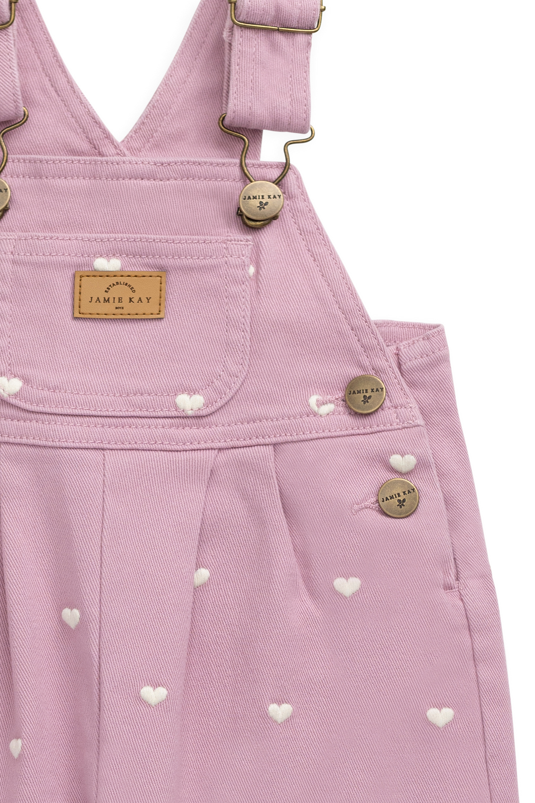 Blair Overall - Petite Heart Orchid Childrens Overall from Jamie Kay Australia