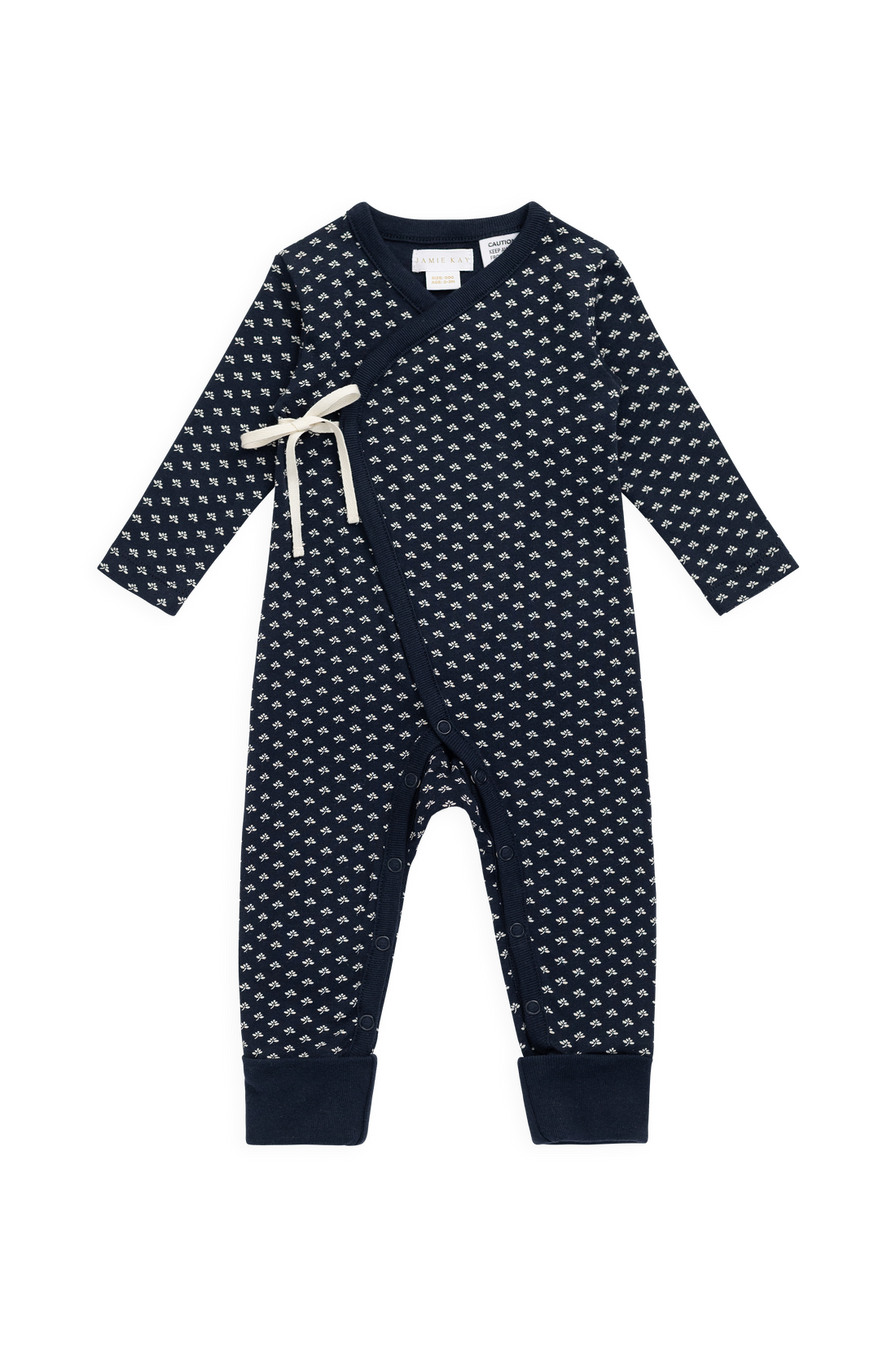 Organic Cotton Estelle Onepiece - Lisa Petite Indigo Childrens Onepiece from Jamie Kay Australia