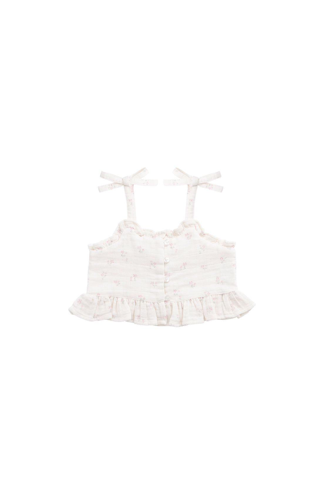 Organic Cotton Muslin Mirabel Top - Pauline Pink Childrens Top from Jamie Kay Australia