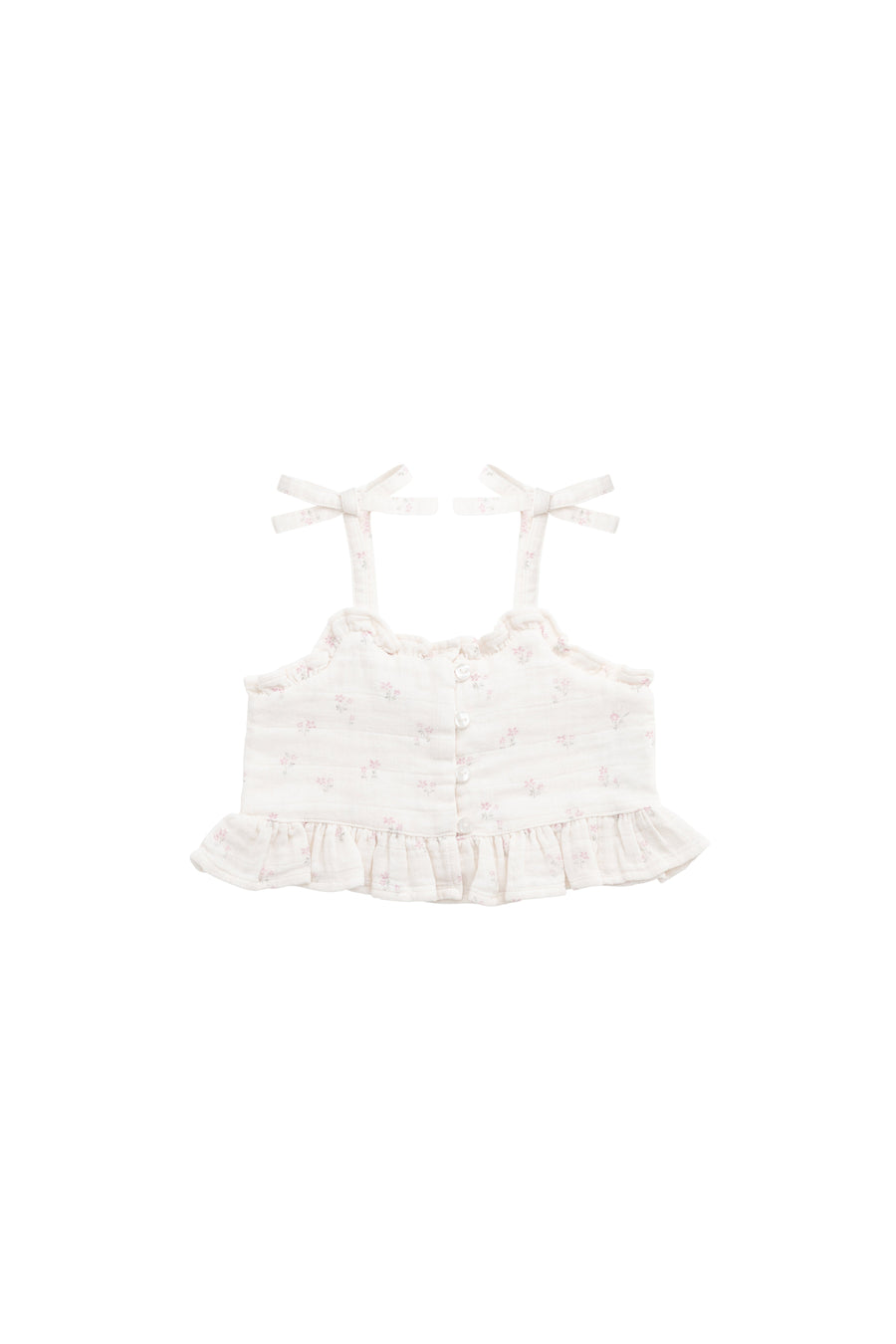 Organic Cotton Muslin Mirabel Top - Pauline Pink Childrens Top from Jamie Kay Australia