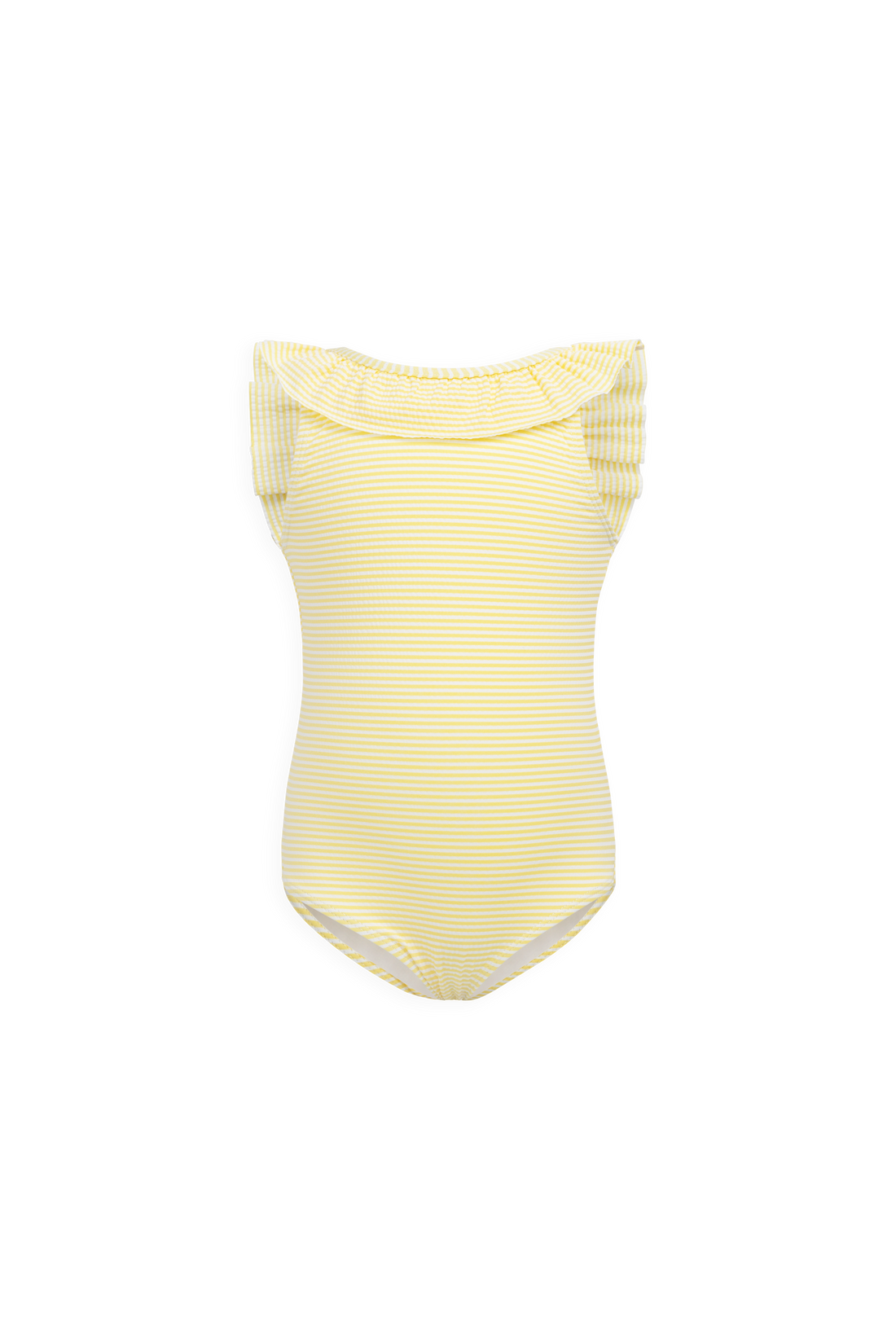 Emmeline Swimsuit - Camomile Stripe Childrens Swimwear from Jamie Kay Australia