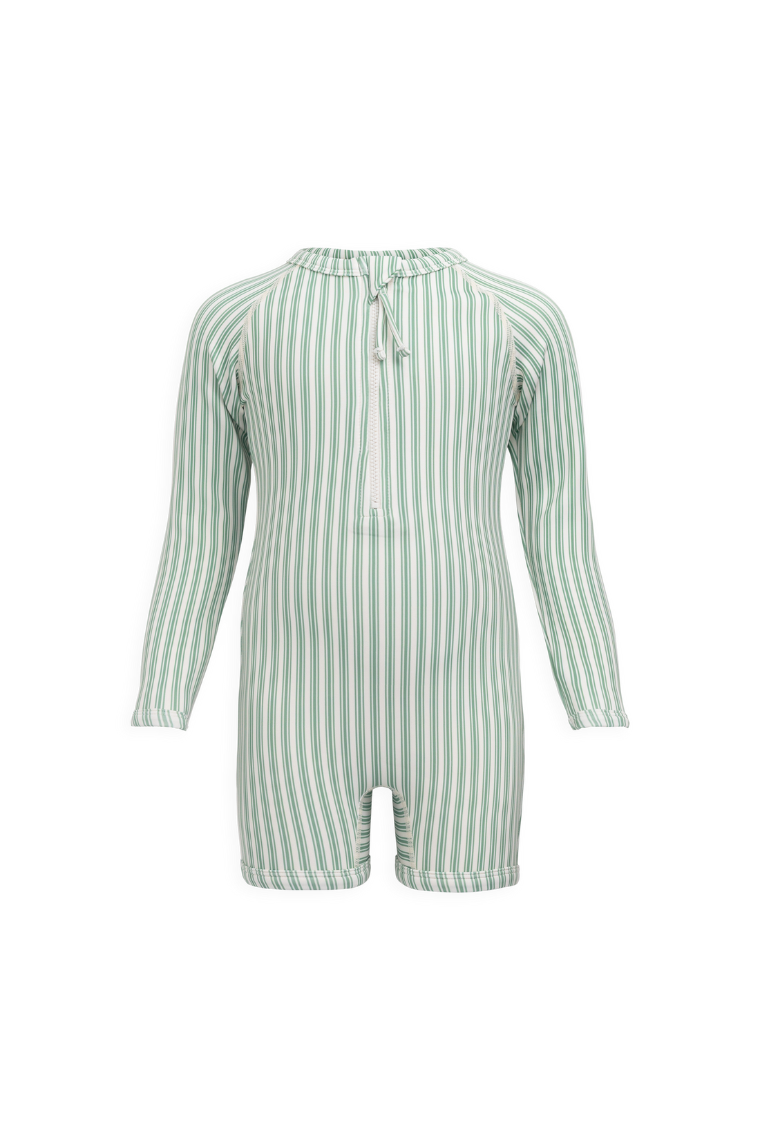 Florian Zip Swimsuit - Variegated Stripe Snow Pea Childrens Swimwear from Jamie Kay Australia