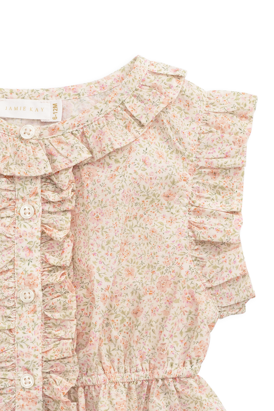 Organic Cotton Calianna Top - Flora Pink Childrens Top from Jamie Kay Australia