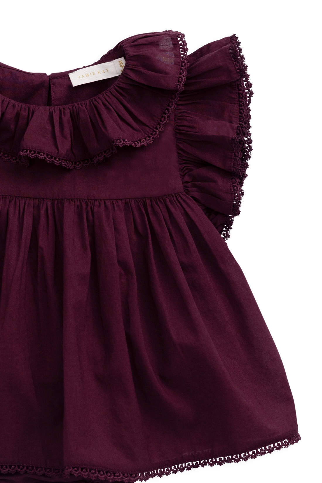 Organic Cotton Frannie Playsuit - Fig Childrens Playsuit from Jamie Kay Australia