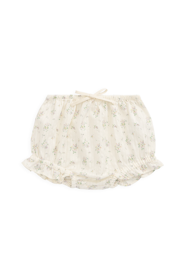 Organic Cotton Frill Bloomer - Justine Orchid Childrens Bloomer from Jamie Kay Australia