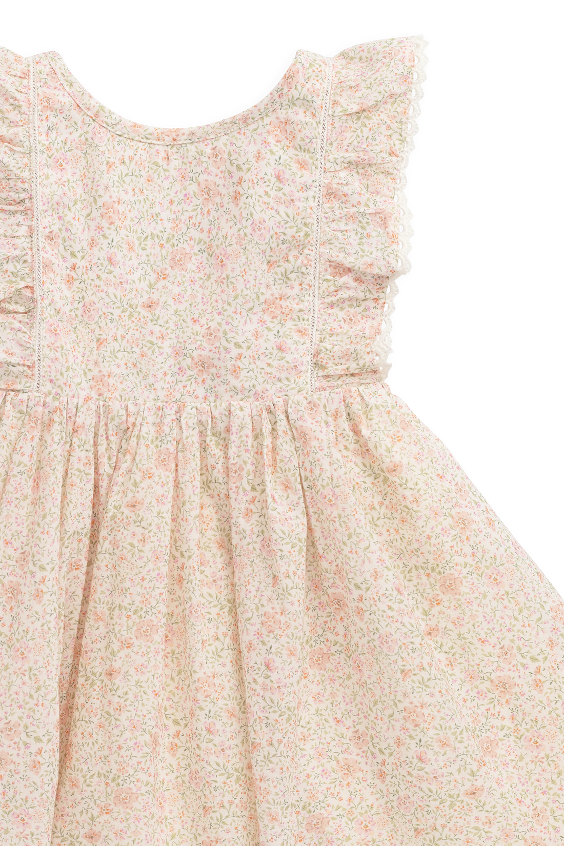 Organic Cotton Helene Dress - Flora Pink Childrens Dress from Jamie Kay Australia