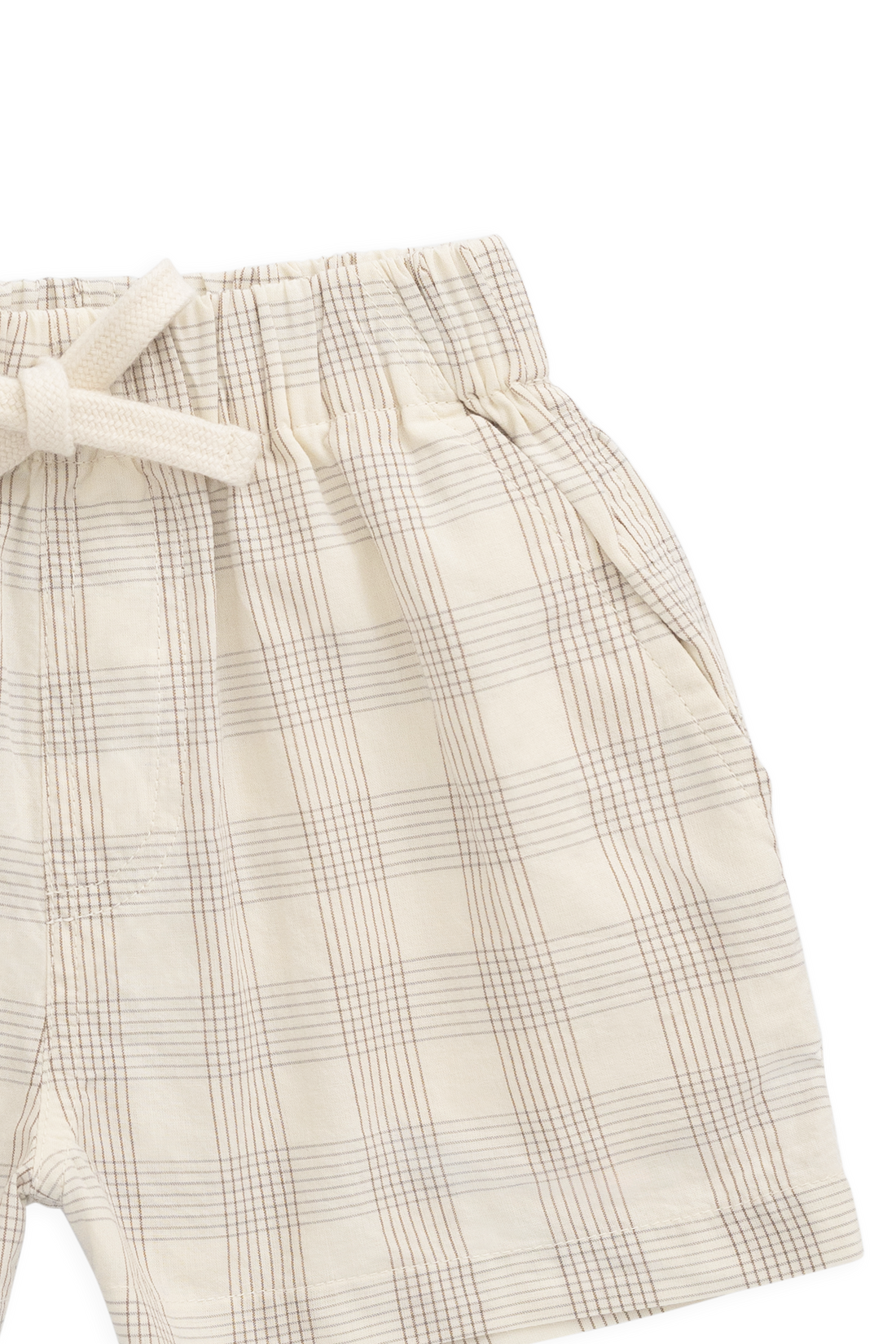 Organic Cotton Louis Short - Joe Check Natural Childrens Shorts from Jamie Kay Australia