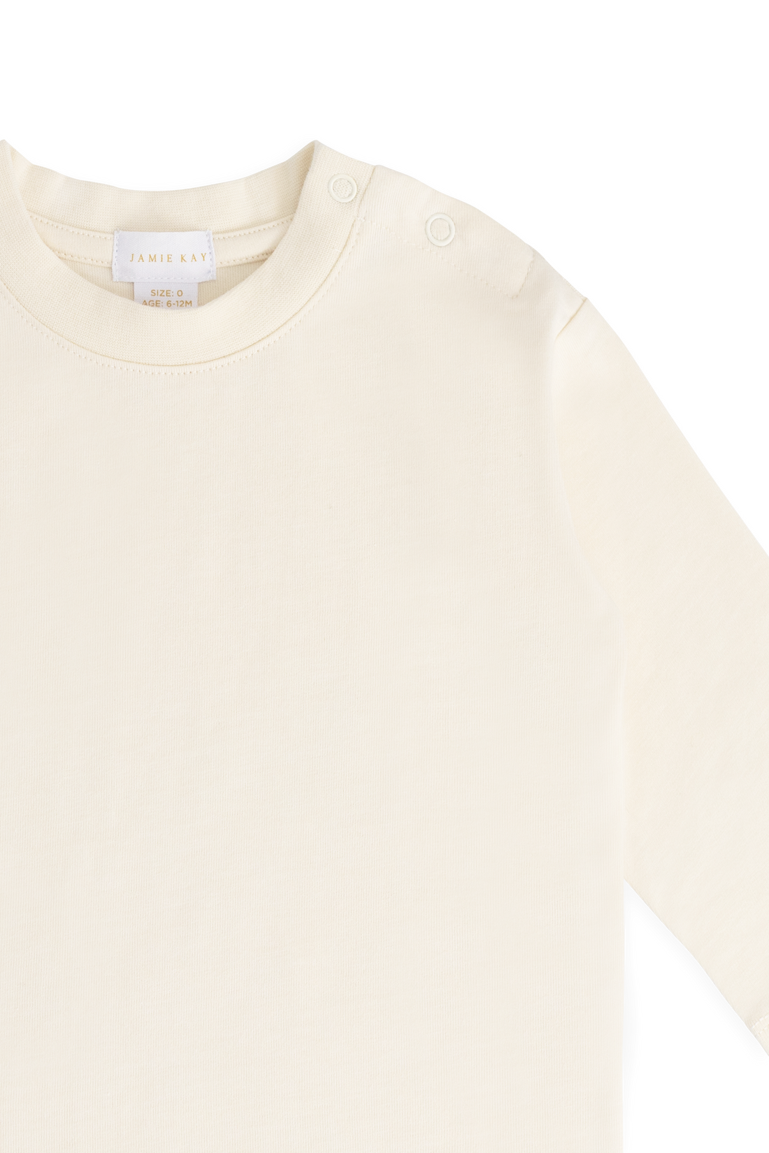 Organic Cotton Marshall Long Sleeve Top - Cloud Childrens Top from Jamie Kay Australia