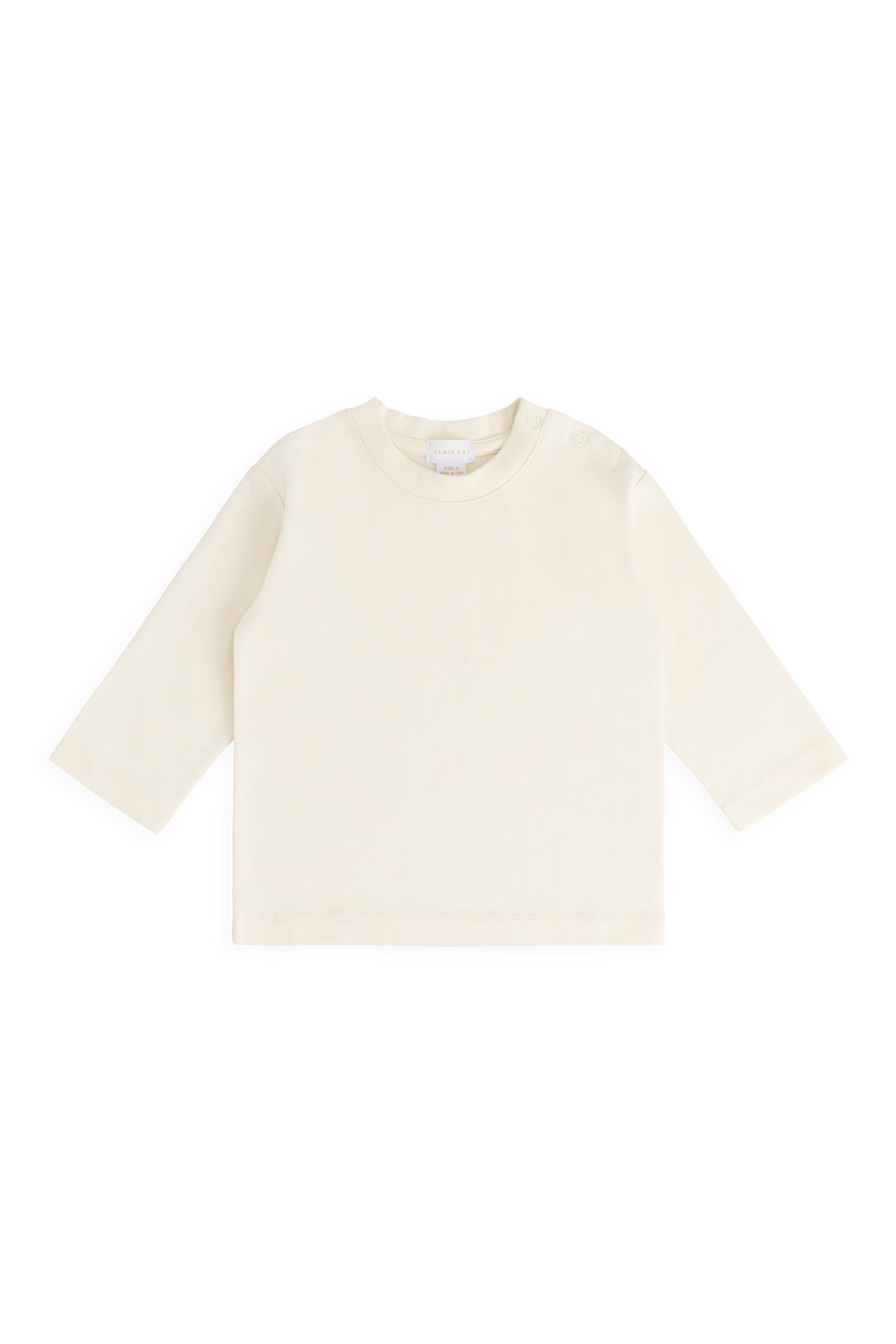 Organic Cotton Marshall Long Sleeve Top - Cloud Childrens Top from Jamie Kay Australia