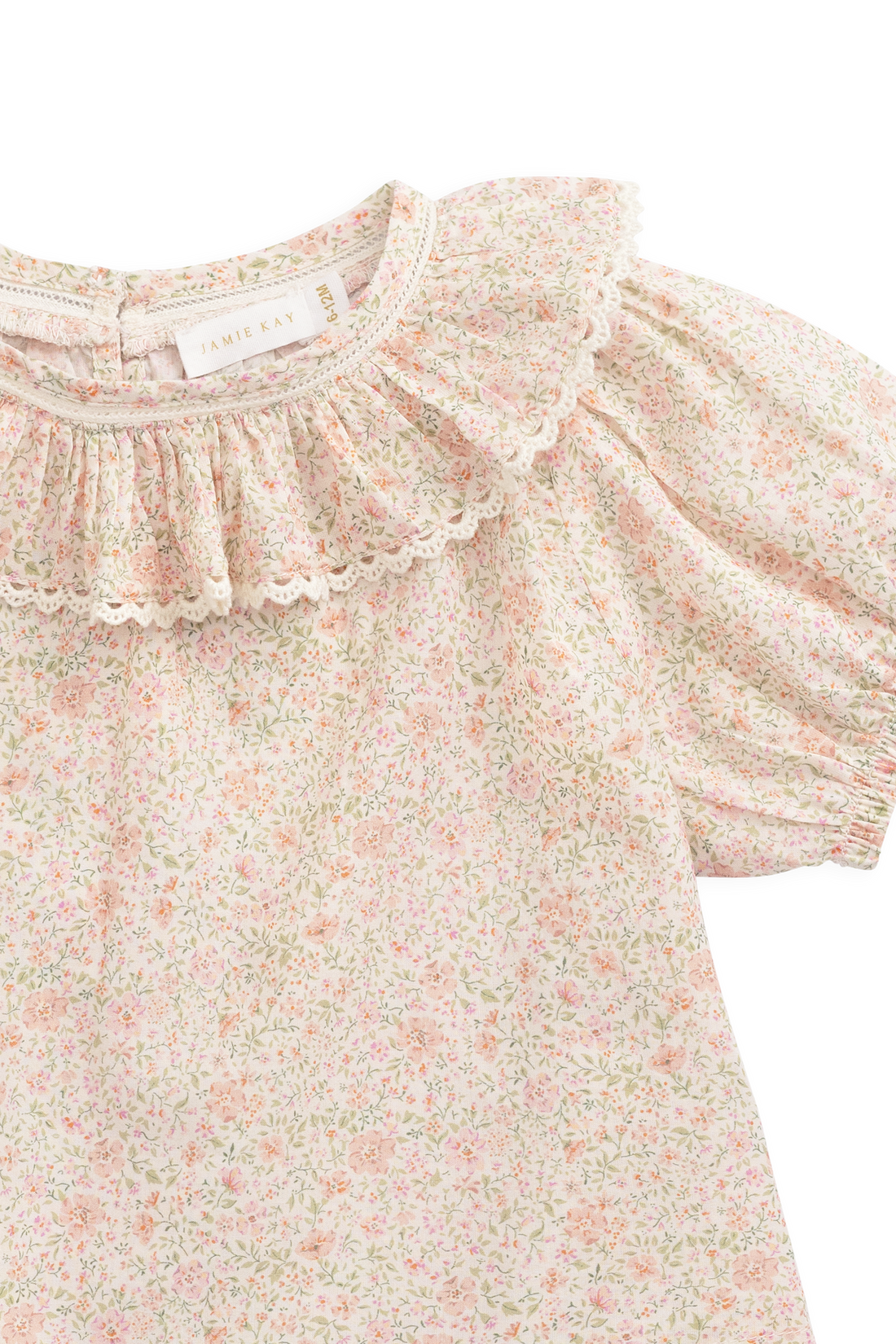 Organic Cotton Misty Top - Flora Pink Childrens Top from Jamie Kay Australia