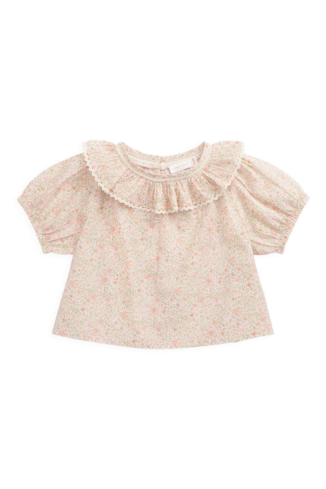 Organic Cotton Misty Top - Flora Pink Childrens Top from Jamie Kay Australia