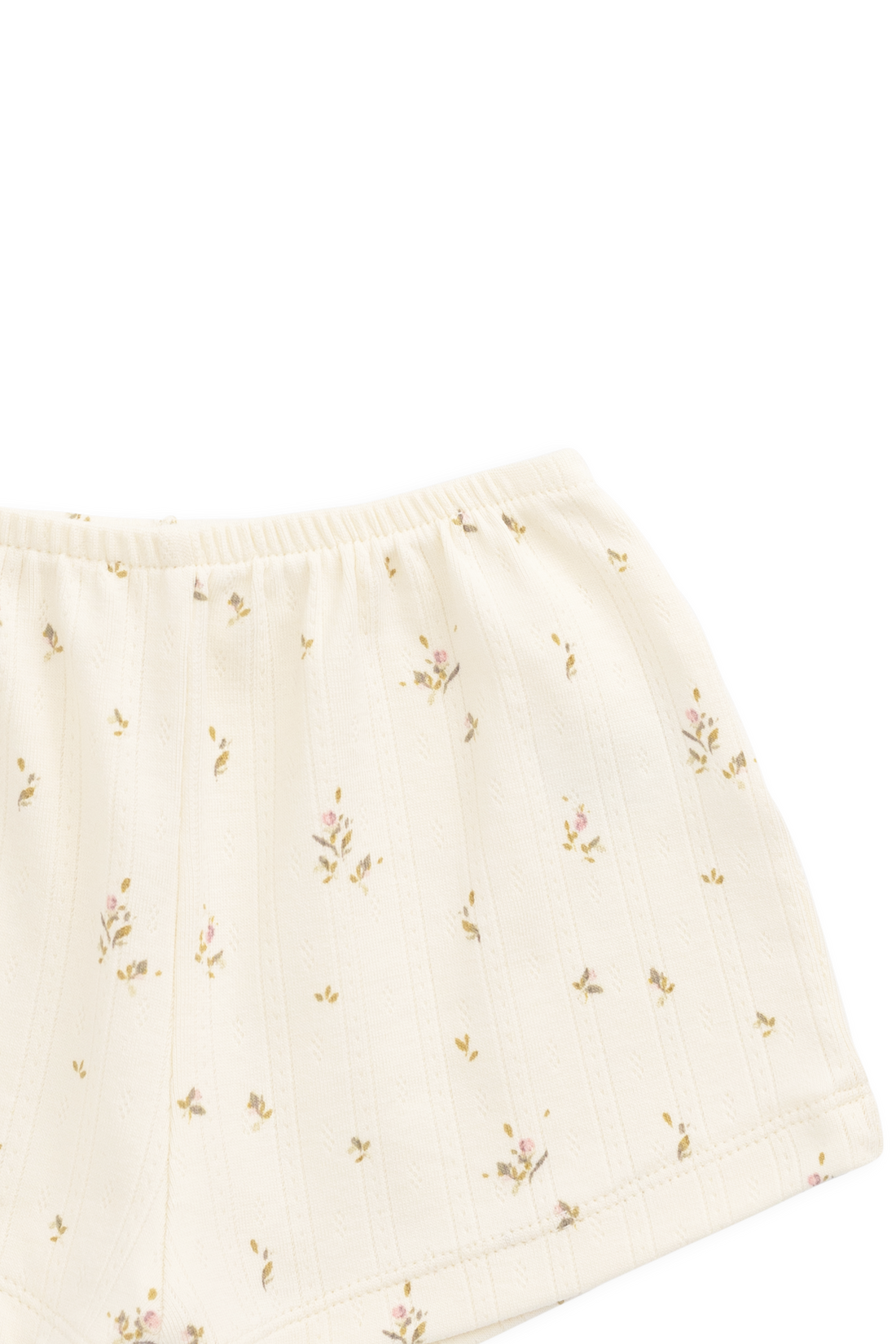 Organic Cotton Pointelle Anais Short - Dina Antique Childrens Shorts from Jamie Kay Australia