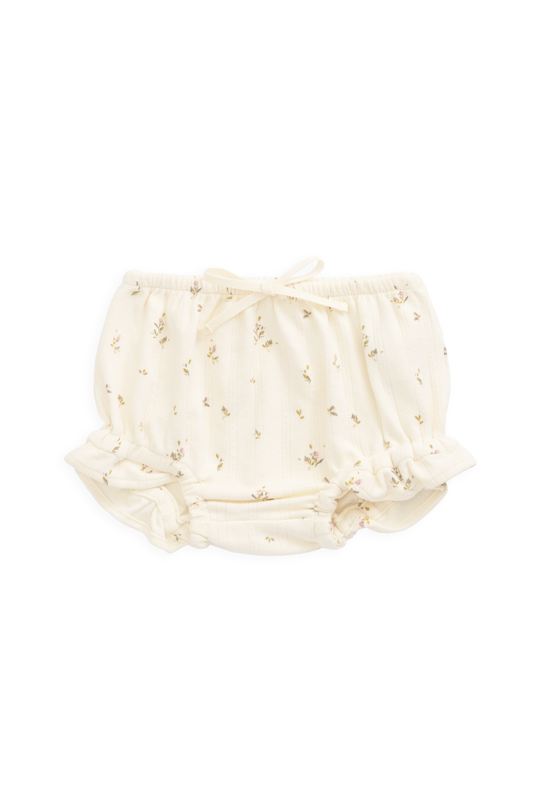 Organic Cotton Pointelle Frill Bloomer - Dina Antique Childrens Bloomer from Jamie Kay Australia