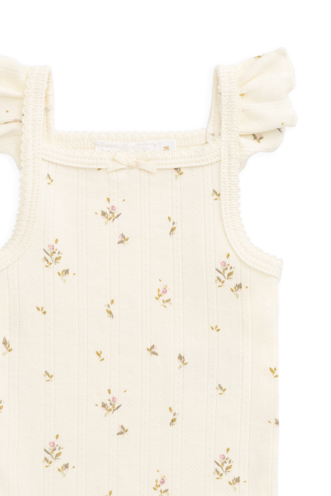 Organic Cotton Pointelle Zoella Bodysuit - Dina Antique Childrens Bodysuit from Jamie Kay Australia