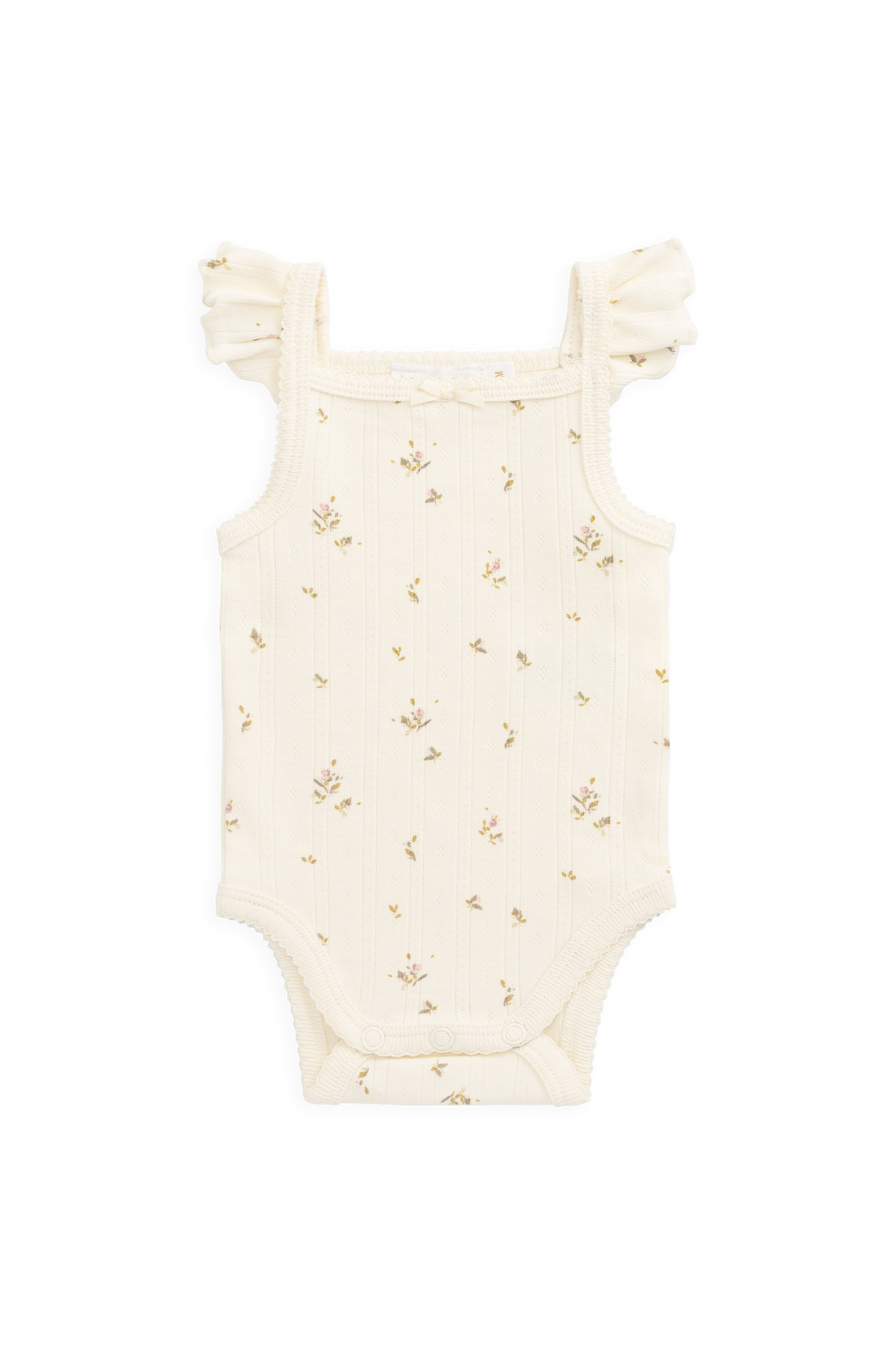Organic Cotton Pointelle Zoella Bodysuit - Dina Antique Childrens Bodysuit from Jamie Kay Australia