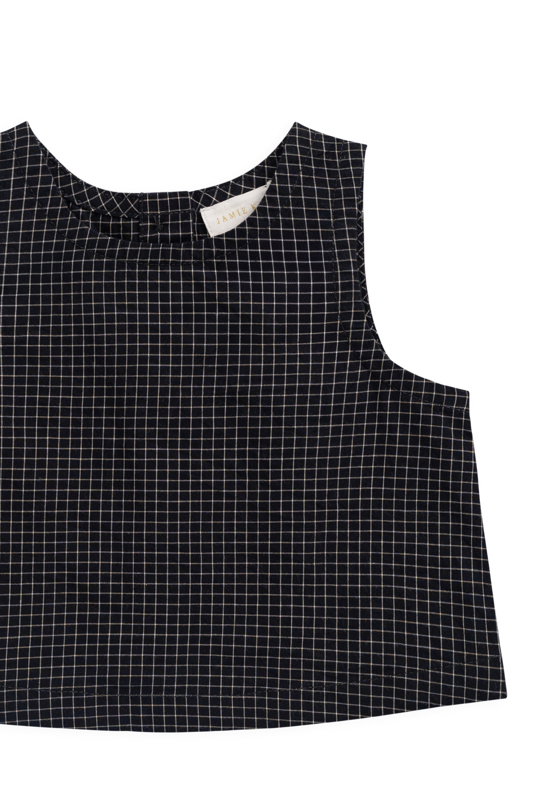 Organic Cotton Winslow Top - Eclipse Grid Childrens Top from Jamie Kay Australia