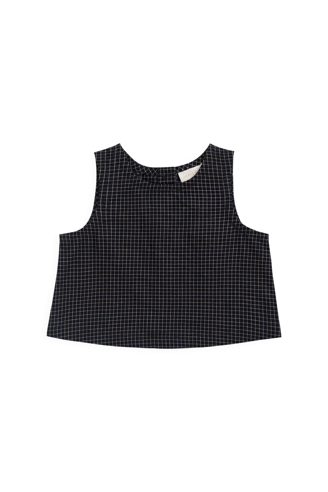 Organic Cotton Winslow Top - Eclipse Grid Childrens Top from Jamie Kay Australia