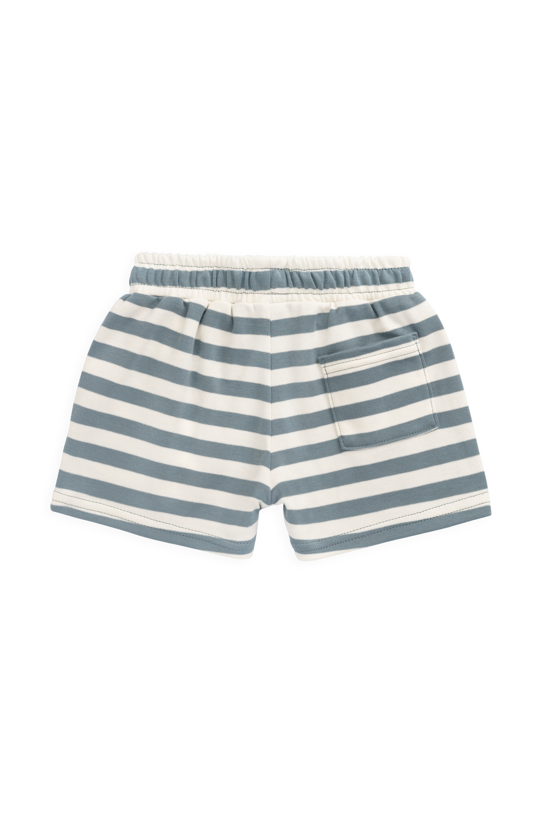 Pima Cotton Edward Short - Essential Stripe Cloud/Honolulu Childrens Shorts from Jamie Kay Australia