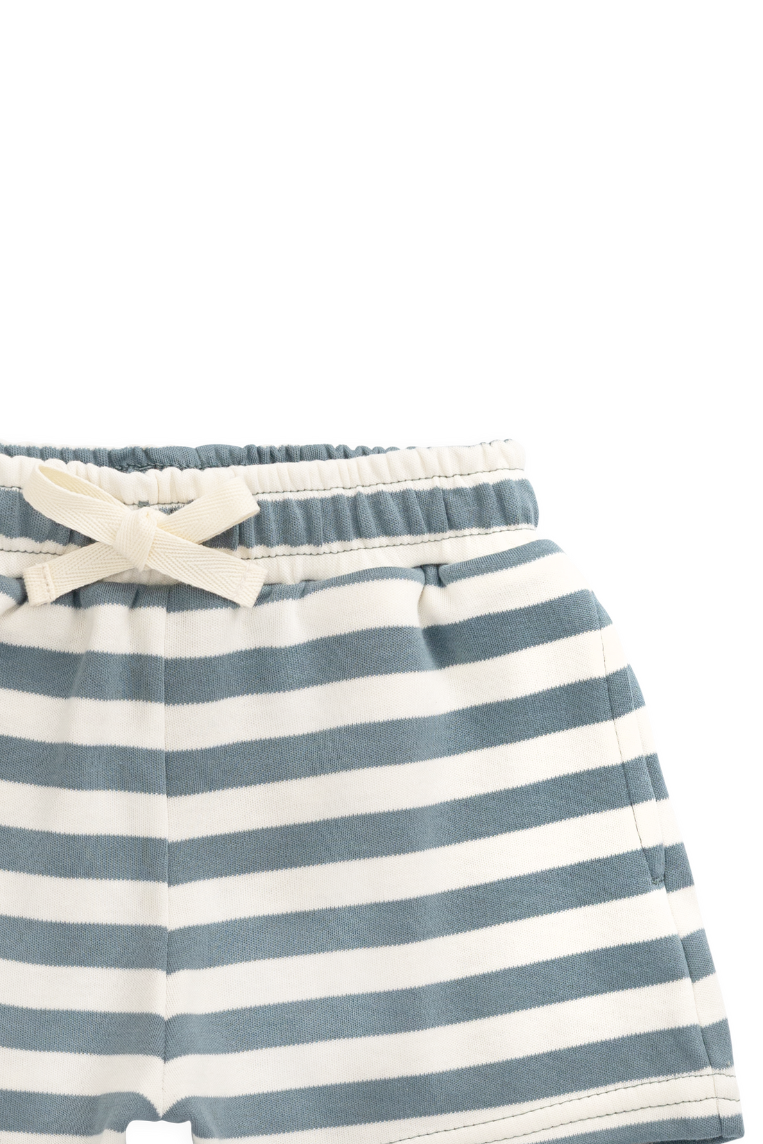 Pima Cotton Edward Short - Essential Stripe Cloud/Honolulu Childrens Shorts from Jamie Kay Australia
