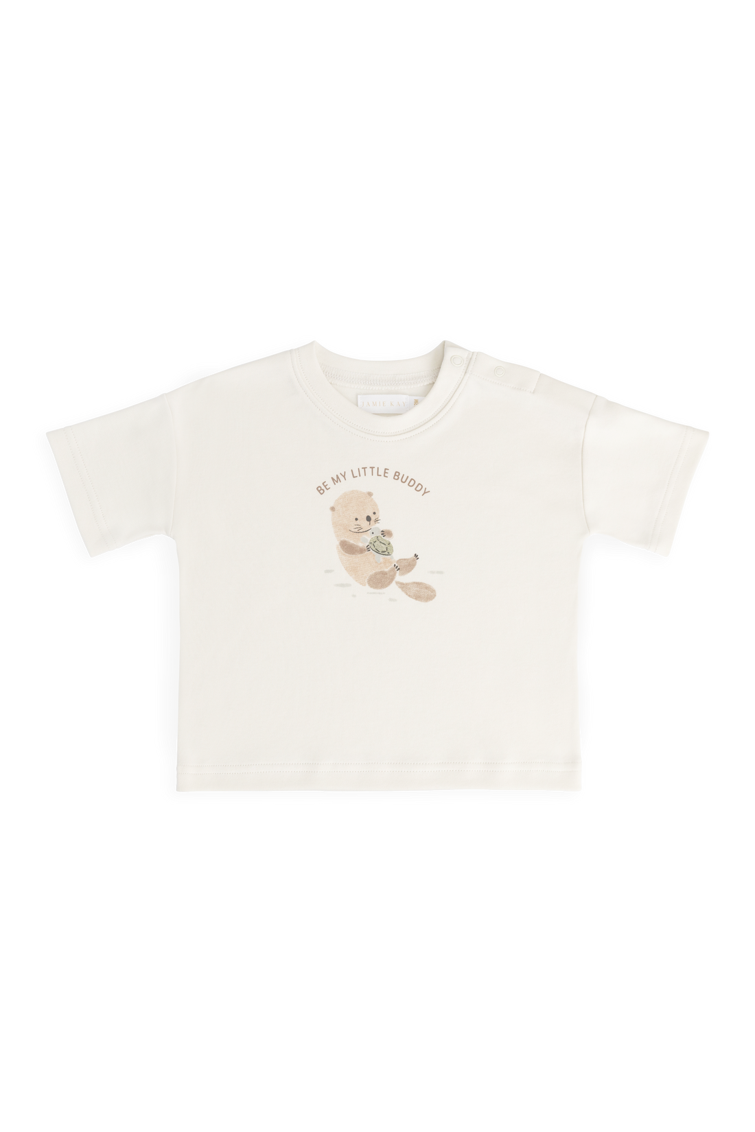 Pima Cotton Edward Tee - Otter Buddy Cloud Childrens Top from Jamie Kay Australia