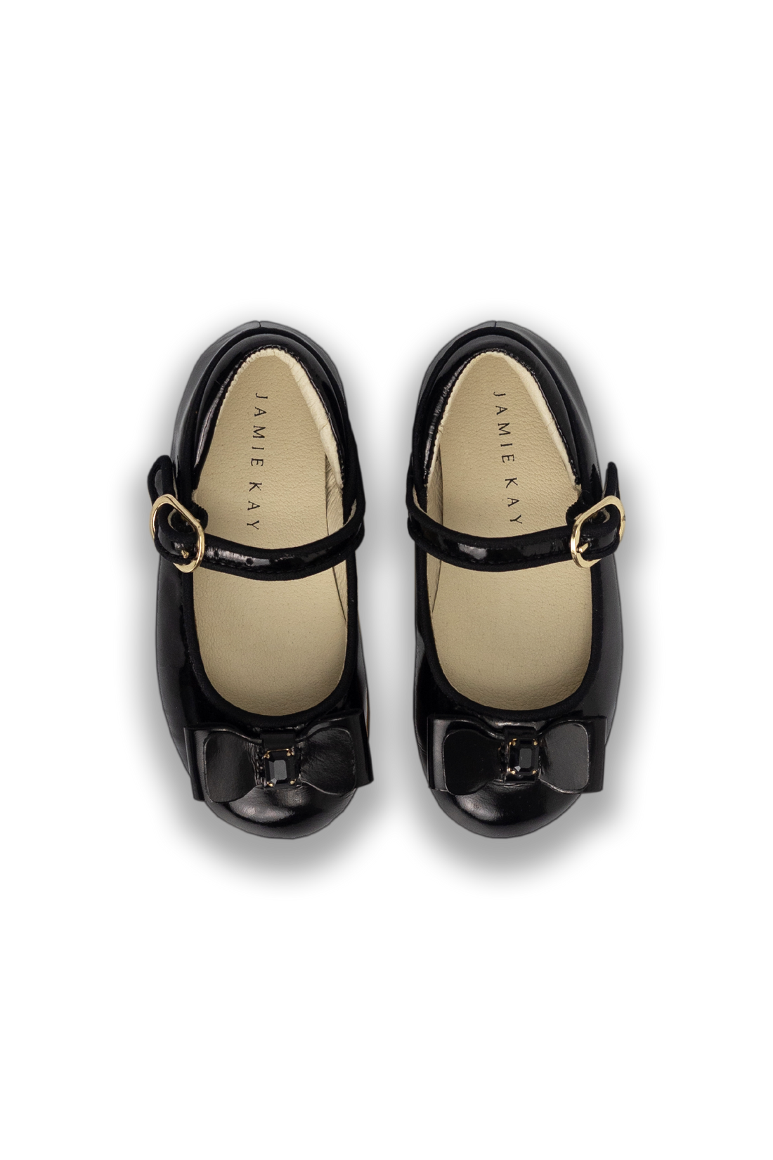 Zoella Flat - Patent Black Childrens Footwear from Jamie Kay Australia