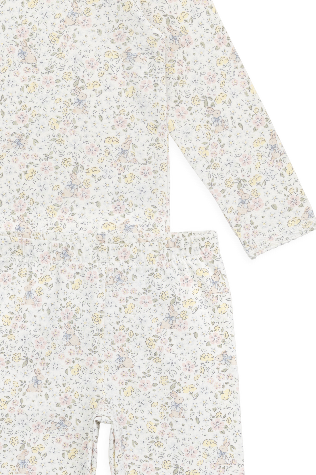 Organic Cotton Louisella Long Sleeve Pyjama Set-Cottage Garden Childrens Pyjama from Jamie Kay Australia