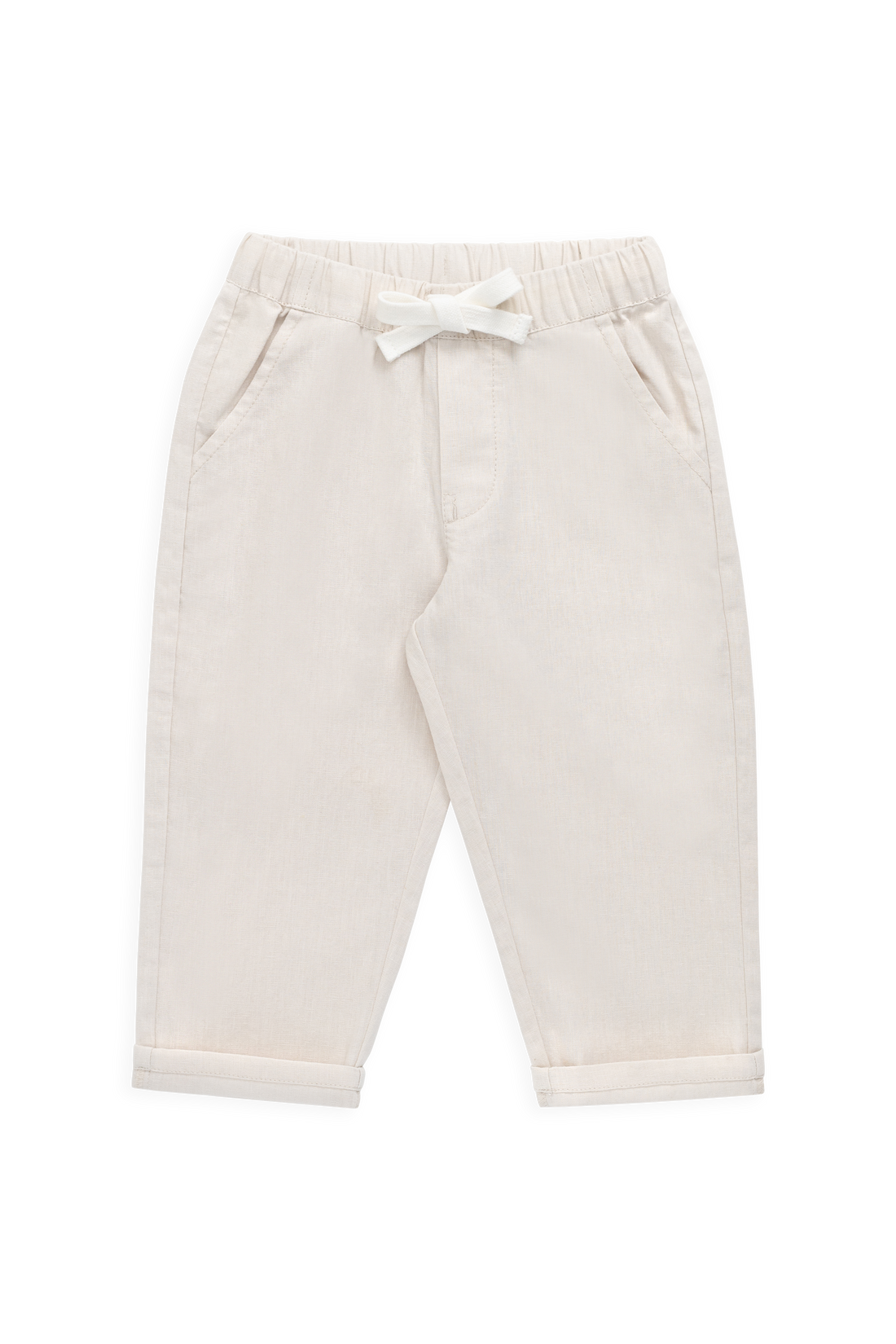 Ali Linen/Cotton Pant-Natural Childrens Pant from Jamie Kay Australia