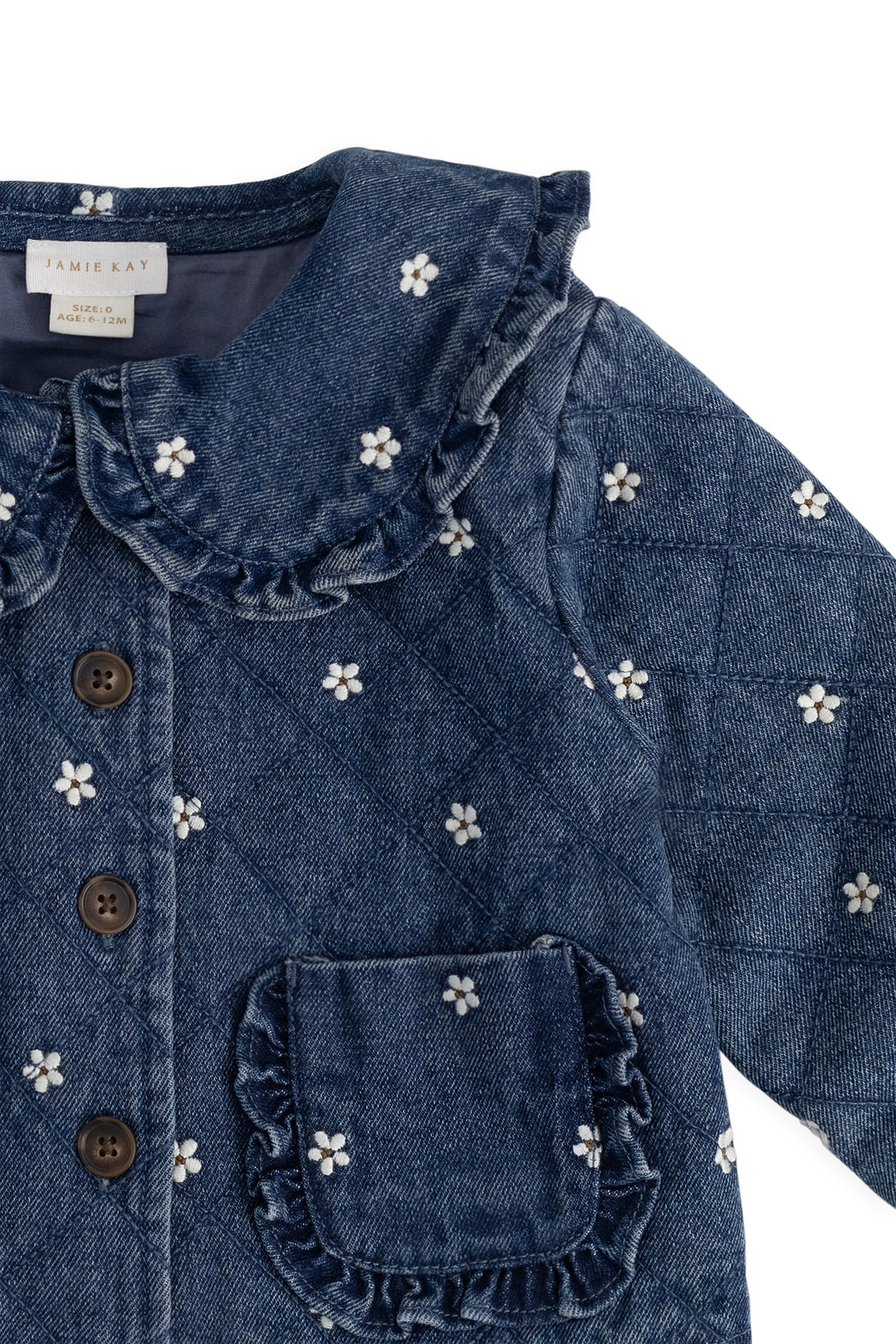 Amandine Jacket - Josie Floral Denim Childrens Jacket from Jamie Kay Australia