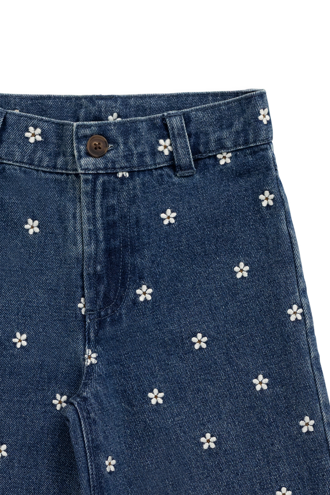 Amandine Pant-Josie Floral Denim Childrens Pant from Jamie Kay Australia