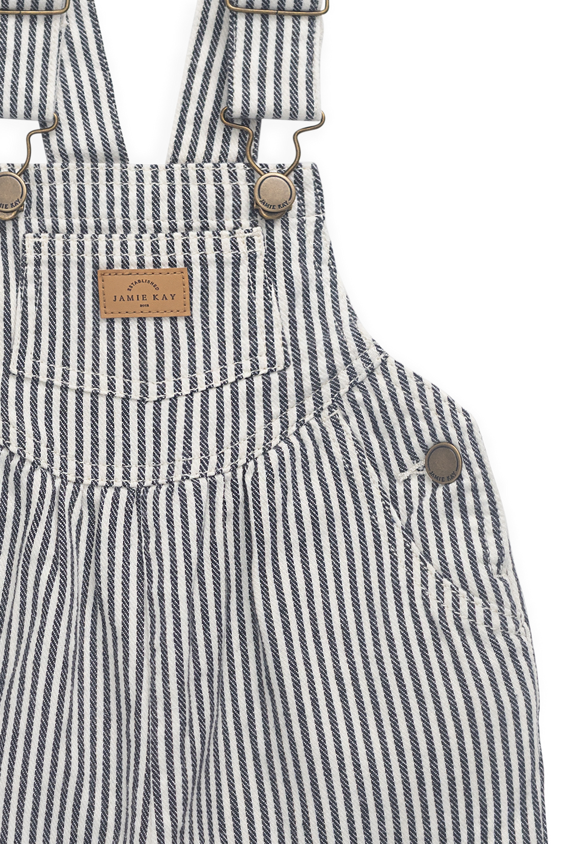 Cecil Overall-Sailor Stripe Eclipse / Cloud Childrens Overall from Jamie Kay Australia